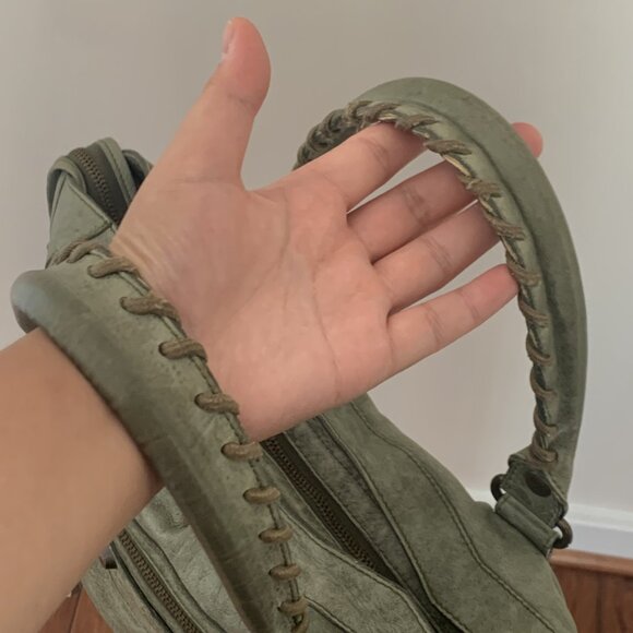 Balenciaga City Bag Dark Green Olive – Classic Motorcycle Handbag Iconic It Bag - Picture 14 of 16